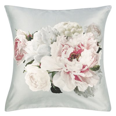 Taie d'oreiller imprimée en satin de coton, PEONIA GRANDE DESIGNERS GUILD