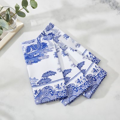 Set of 4 Blue Italian Napkins PIMPERNEL