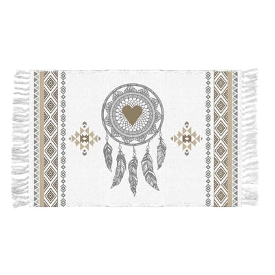 Tapis a franges Samos EDEN