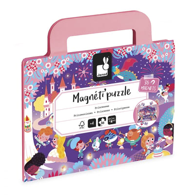 Puzzle Magnéti'puzzle Princesses 36 Pcs JANOD