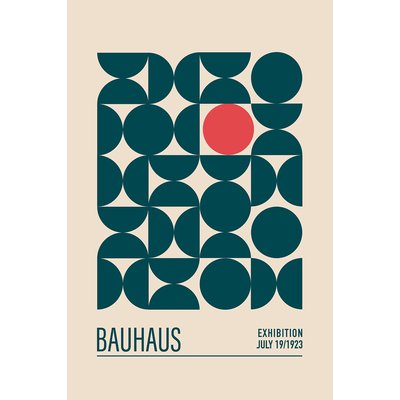 Tableau vintage exposition bauhaus sphère HEXOA