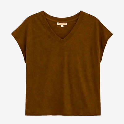 Tee shirt en coton flammé LUCIA BENSIMON