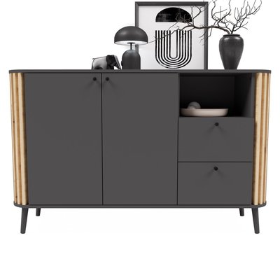 Buffet 2 tiroirs, 2 portes et 1 niche L138 cm - PURE CALICOSY