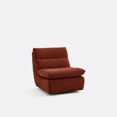 Fauteuil velours gaufré pivotant, ERABLE LA REDOUTE INTERIEURS