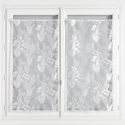 Modulable en maille avec motifs feuillage - QABANE HOME MAISON