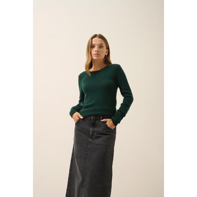 Pull Col Rond 4 Fils Cyprès Joyce JUST CASHMERE