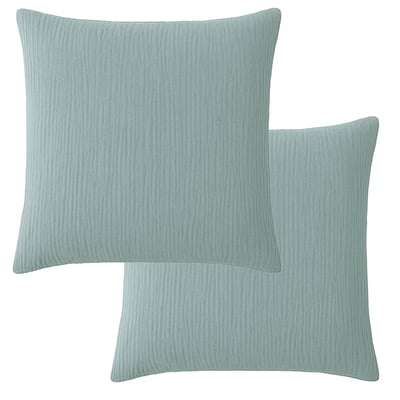Lot 2 taies d'oreiller Gaze de Coton EDEN