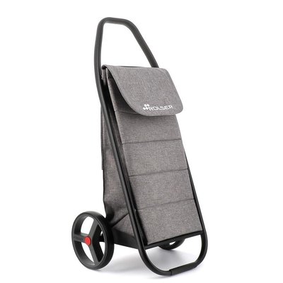 COM8 TWEED POLAR - Chariot de course - 2 roues - Gris - Design contemporain et chic, structure solide, grande capacité - Idéal pour transporter vos ROLSER