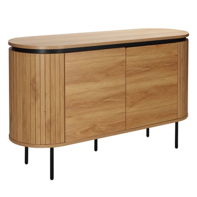 Buffet en mélaminé 2 portes 120 cm, HEMERA OVIALA