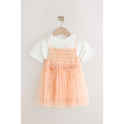 Robe en mesh à manches courtes et t-shirt NEXT
