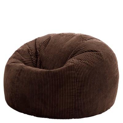 Pouf fauteuil classique velours côtelé Oeko-Tex® - KINGSTON ICON