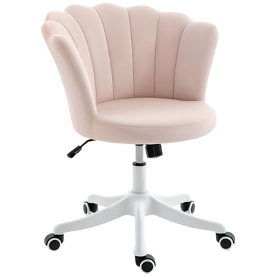 Chaise de bureau Velours (100% polyester) HOMCOM