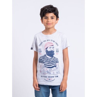 T-shirt Manches Courtes Col Rond Pur Coton Nuplaton-j RITCHIE