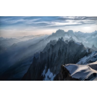 Tableau Un matin à l'Aiguille du Midi HEXOA
