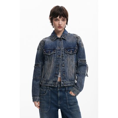 Veste en jean à clous DESIGUAL