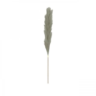 Plumeau artificiel gris 77cm lot de 4 LIGNE DECO