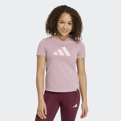 T-shirt manches courtes avec imprimé léopard adidas Performance