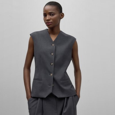 Gilet tailleur femme sans manche La Redoute