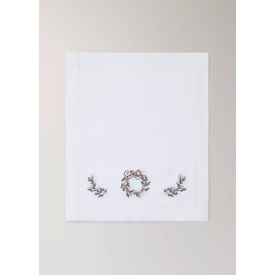 Chemin de table en lin broderie ajourée MANGO HOME