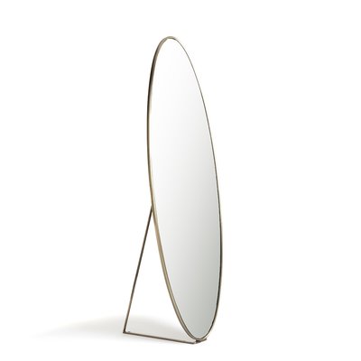Ovalen spiegel op voet in metaal ijzer, H170cm, Koban AM.PM
