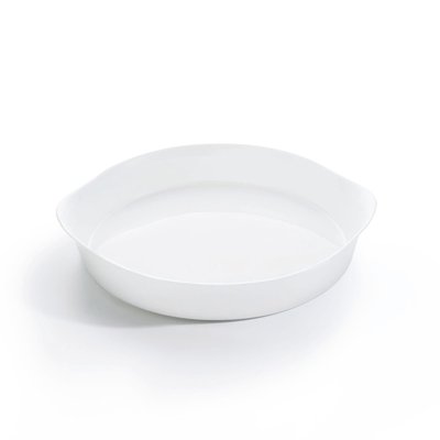 Plat à tarte blanc 28cm Smart Cuisine Carine 250°C  - Luminarc - Opale culinaire extra léger et résistant LUMINARC