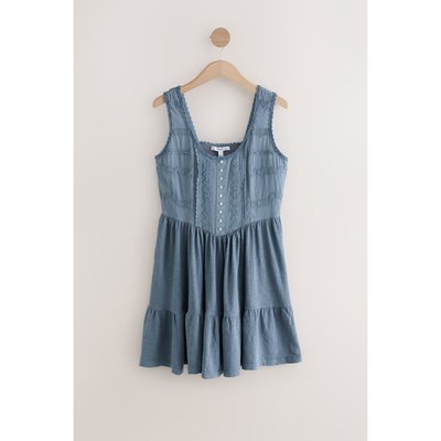 Mini robe brodée taille forme corset NEXT