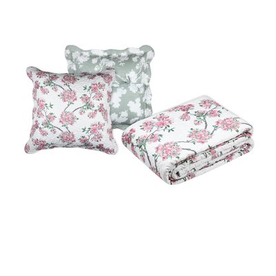 Couvre lit + taies Atami floral EDEN
