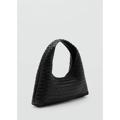 Sac à main cuir tressé MANGO