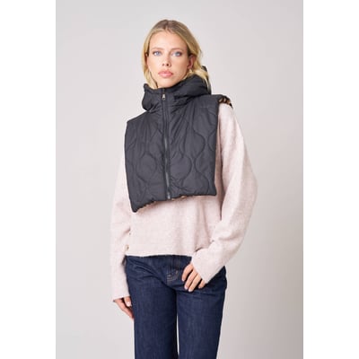 Cache-cou réversible zippé femme imprimé léopard MANISSA DEELUXE