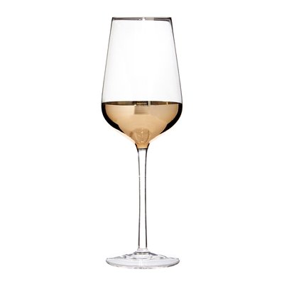 Set of 4 Clear/Gold Wine Glasses SO'HOME