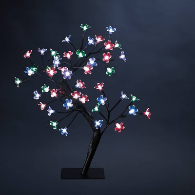 Arbre lumineux intérieur Prunus H45cm 48 LED + transfo FEERIC LIGHTS & CHRISTMAS