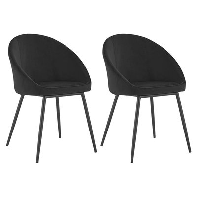Lot de 2 chaises en velours, DIANE HAPPY GARDEN