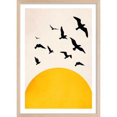 Affiche dessin ""ailes au soleil"" HEXOA