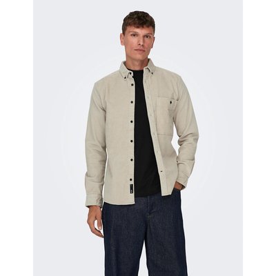 Gerades Hemd aus Samt ONLY & SONS
