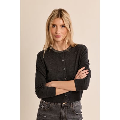 Cardigan parsemé de strass MOLLY BRACKEN