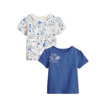 Lot de 2 t-shirts bébé manches courtes OCÉAN PETIT BEGUIN