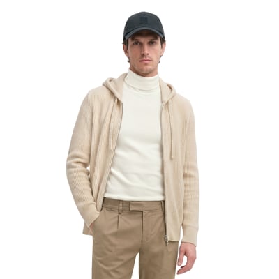 Cardigan à capuche, coupe classique en mélange de laine vierge douce MARC O'POLO