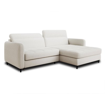 Canapé d'Angle Convertible en Tissu bouclette 4 places - SAGADA LISA DESIGN