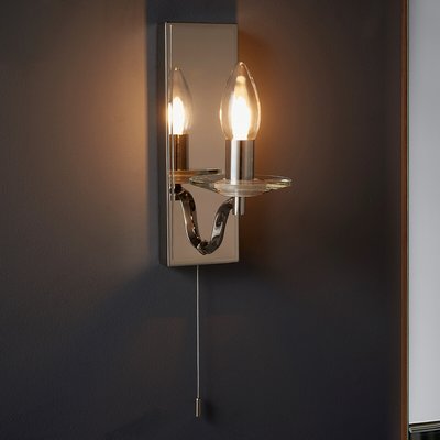 Garret Wall Light in Polished Nickel SO'HOME