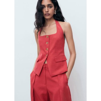 Gilet de costume lin mélangé MANGO