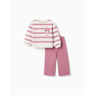 Lot Vêtement Bébé Fille 12 Mois - 1 Sweat Disney Baby + 1 Pyjama P'tit Bisou, Occasion Très Bon état