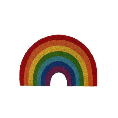 Paillasson Coco Multicolore Arc-en-ciel - 60x40x1.5cm WADIGA