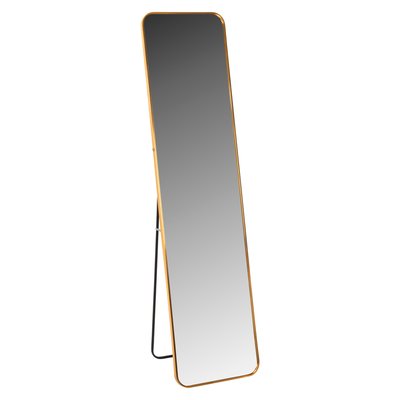 MIROIR SUR PIED BOELY HM9577.30 CADRE EN ALUMINIUM COULEUR OR 40x35x160Hcm. STELLAMEUBLES