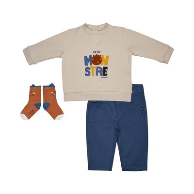Sweat pantalon chaussettes igor maille bebe SUCRE D'ORGE