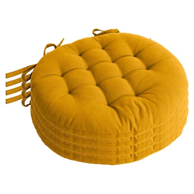 Galette piquée ronde Panama Ø 38 cm - Enjoy Home - Lot de 4 JARDIDECO