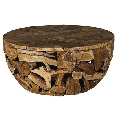Table basse exotique bois de teck CANADA PIER IMPORT