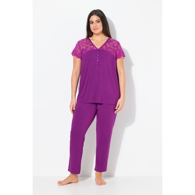 Pyjama deux pièces à dentelle. ULLA POPKEN