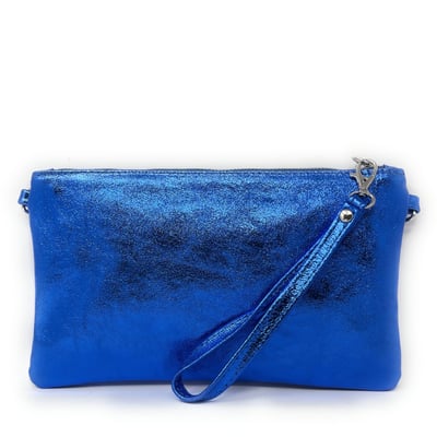 Pochette en cuir grainé irisé MELUSINE OH MY BAG