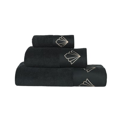 Jeu De 3 Serviettes Invité Pierre Cardin - Toilette, Lavabo Et Bain En Coton Blanc 450g/m²