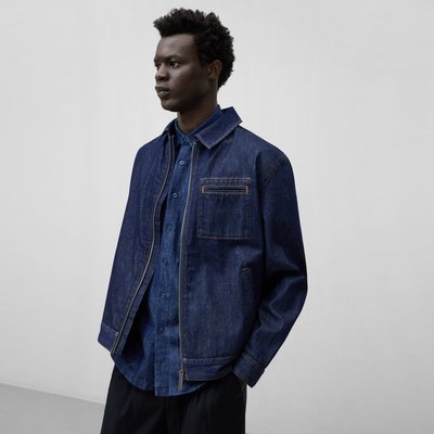 Veste en denim de coton ADOLFO DOMINGUEZ